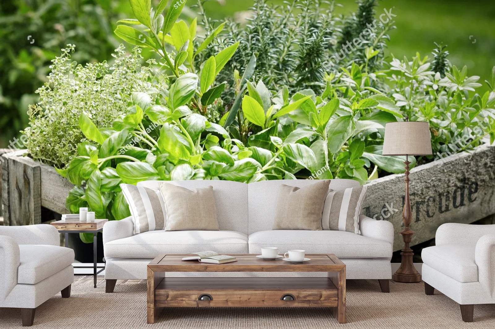 Zielona harmonia: Potted Herbs w rustykalnym stylu