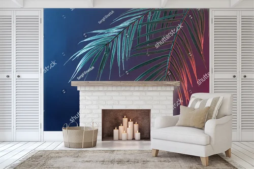 Neonowe palmy w vintage'owej atmosferze