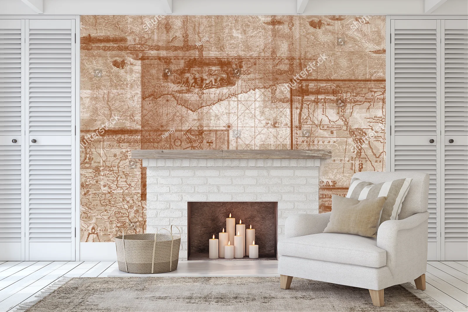 Zjawiskowe ilustracje map w vintage stylu