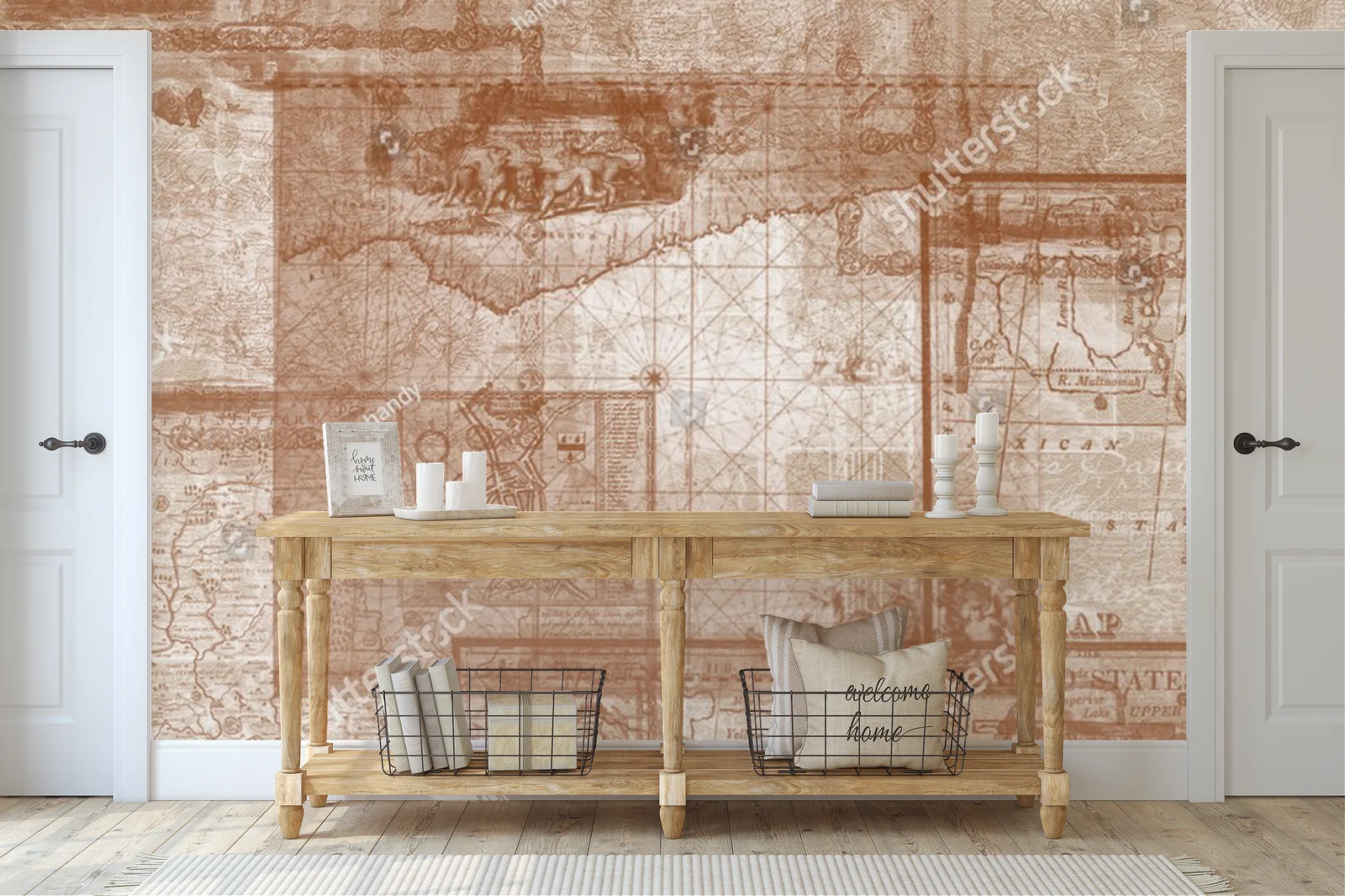 Zjawiskowe ilustracje map w vintage stylu