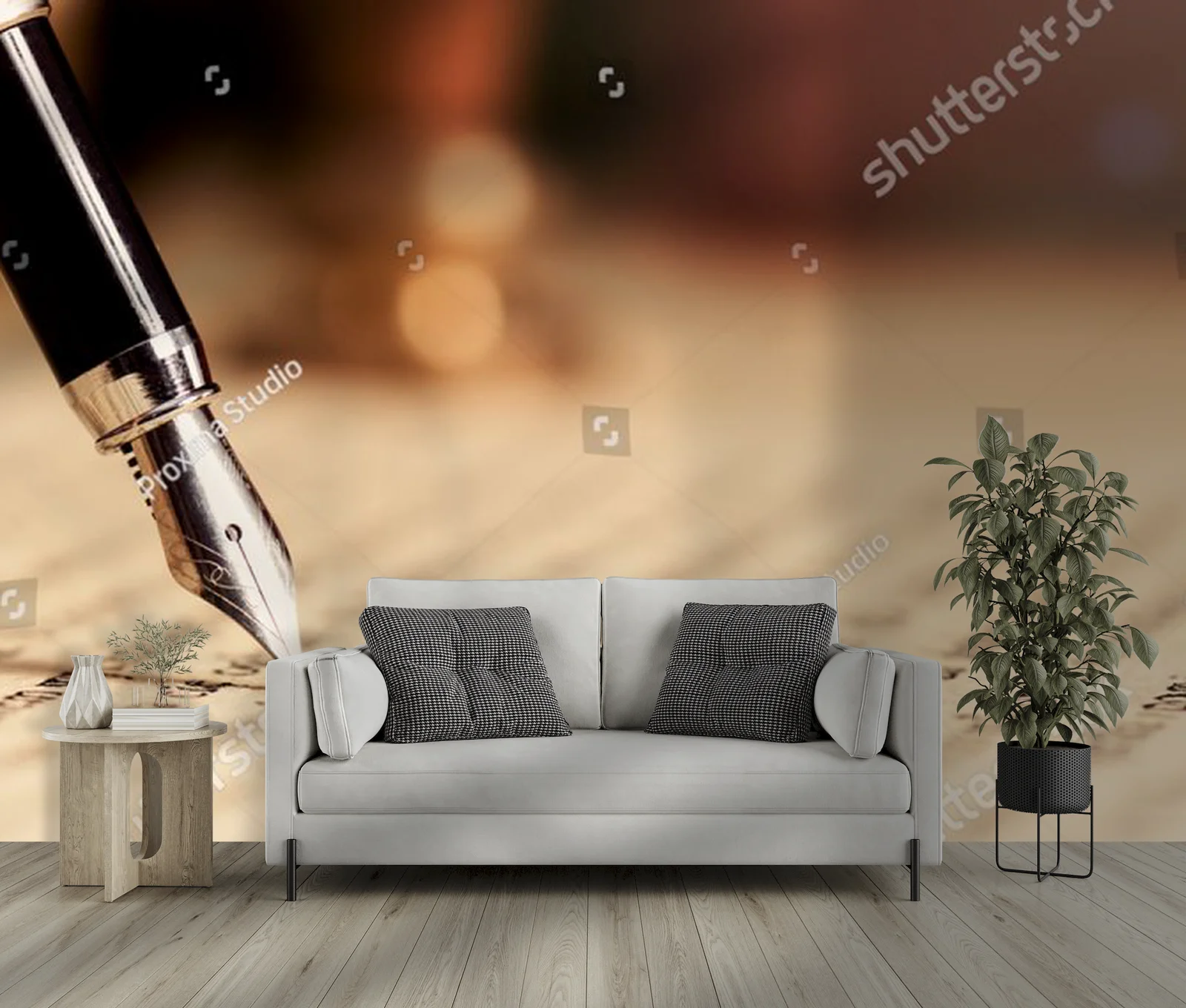 Elegancka kompozycja prawnicza w retro klimacie
