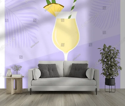 Tropikalna Pina Colada w pastelowych odcieniach