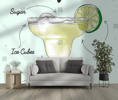 Kolorowy koktajl Daiquiri w letnich odcieniach