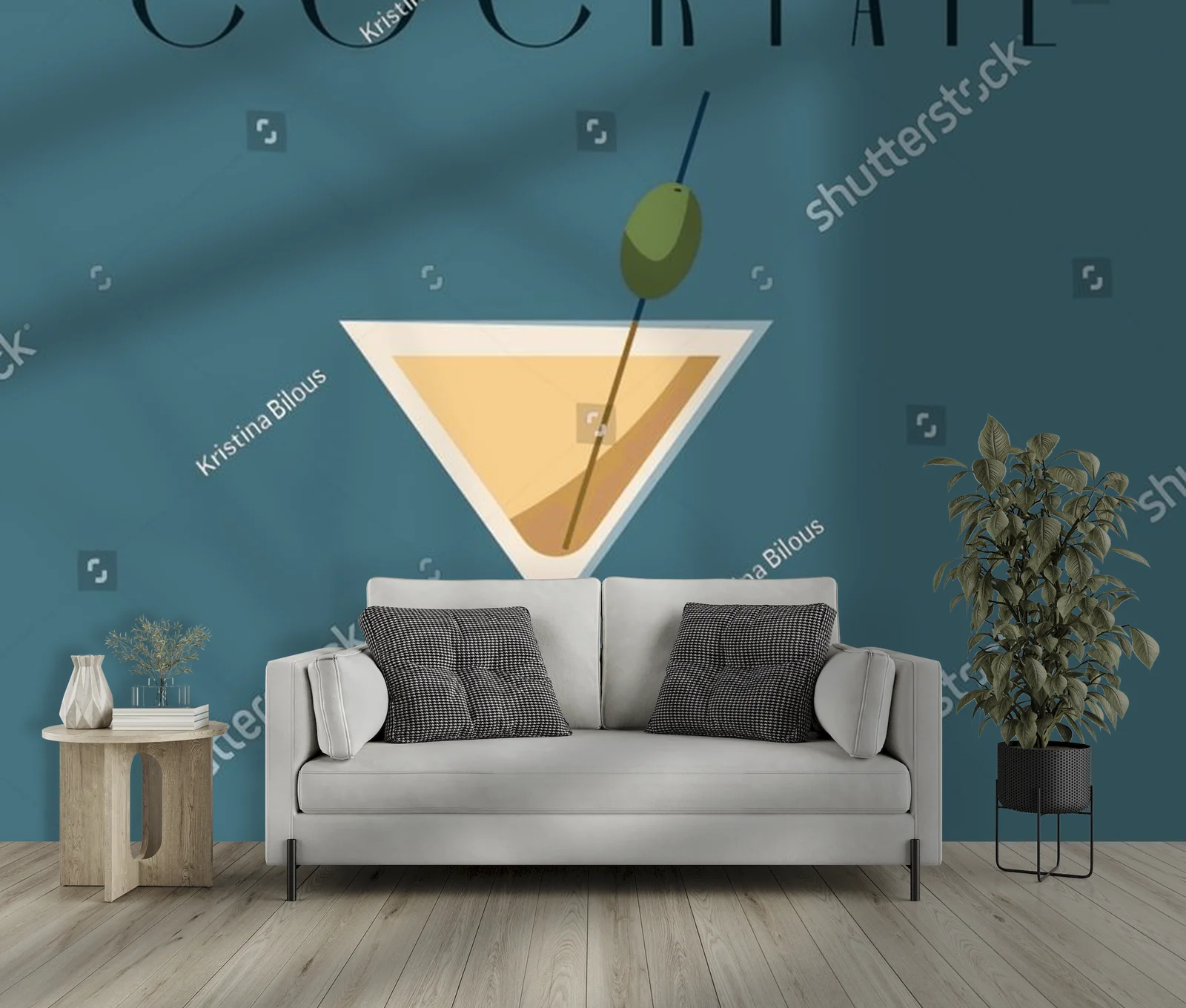 Vintage martini w hipnotyzujących odcieniach