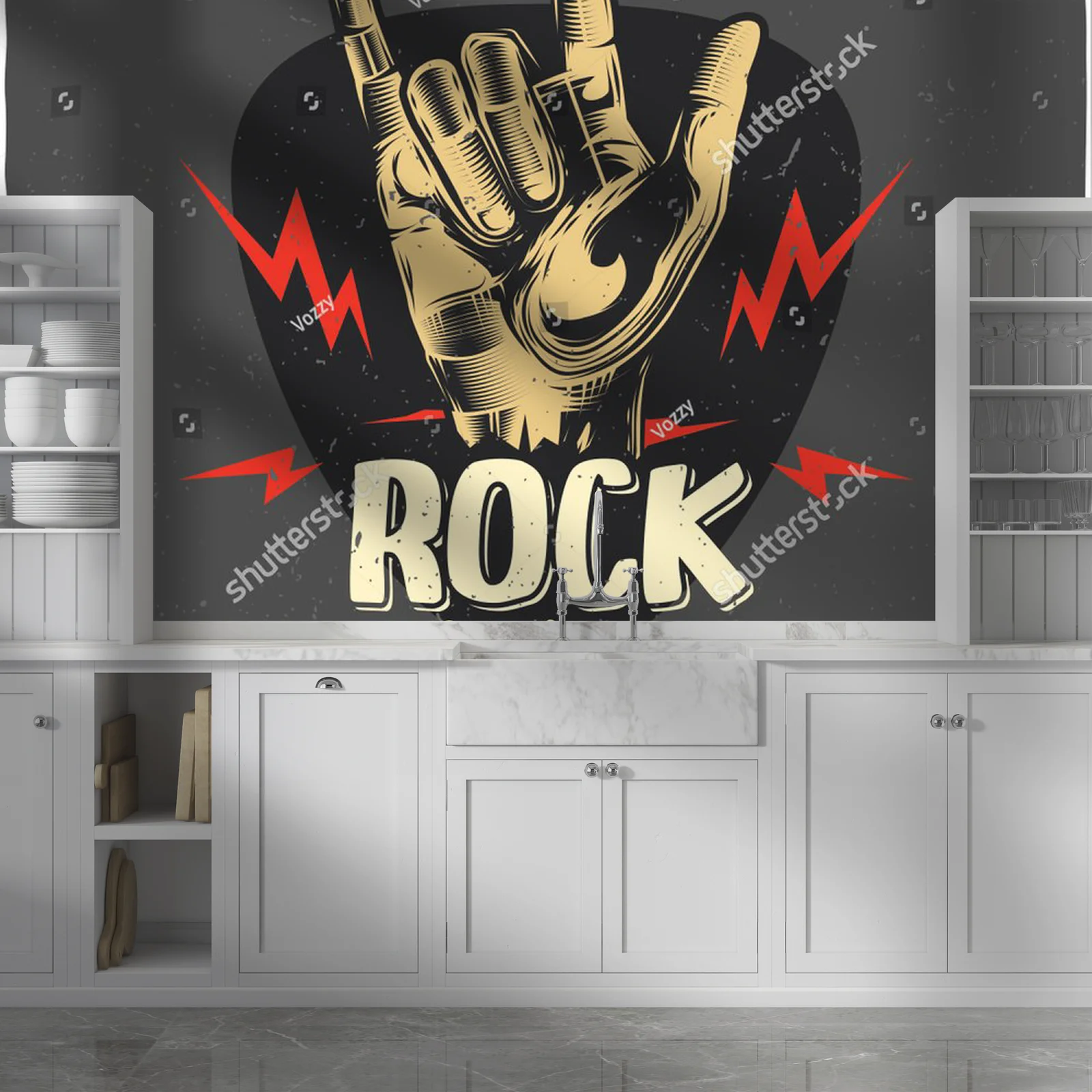 Urok retro rocka w artystycznej kompozycji