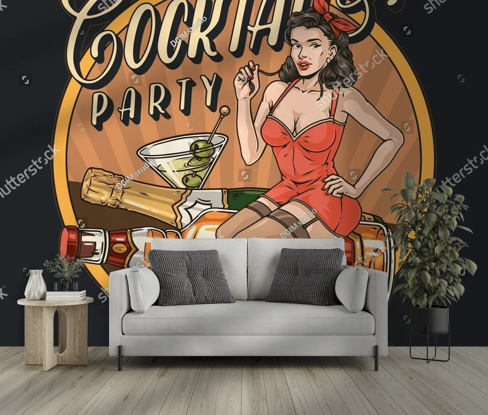 Kolorowy vintage w klimacie cocktail party