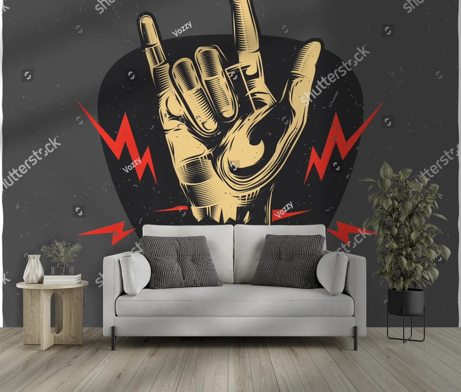 Urok retro rocka w artystycznej kompozycji