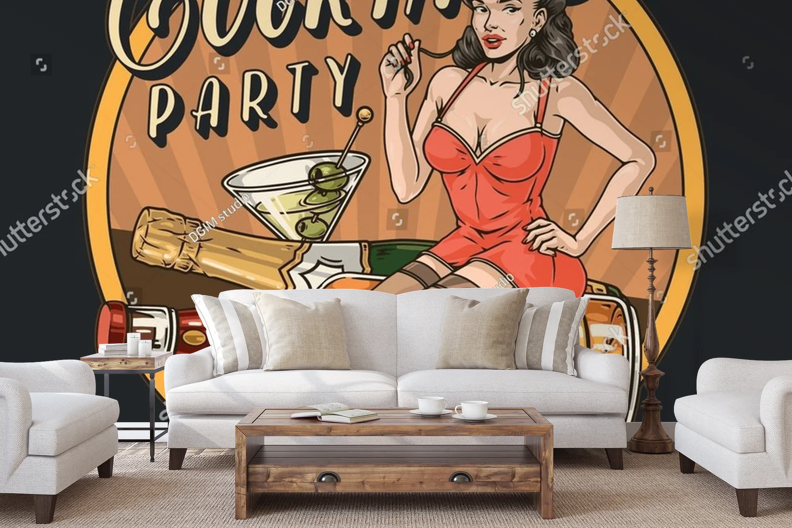 Kolorowy vintage w klimacie cocktail party