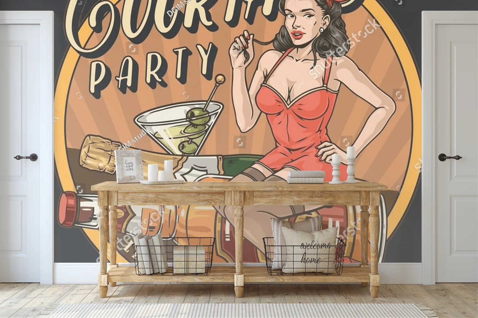 Kolorowy vintage w klimacie cocktail party