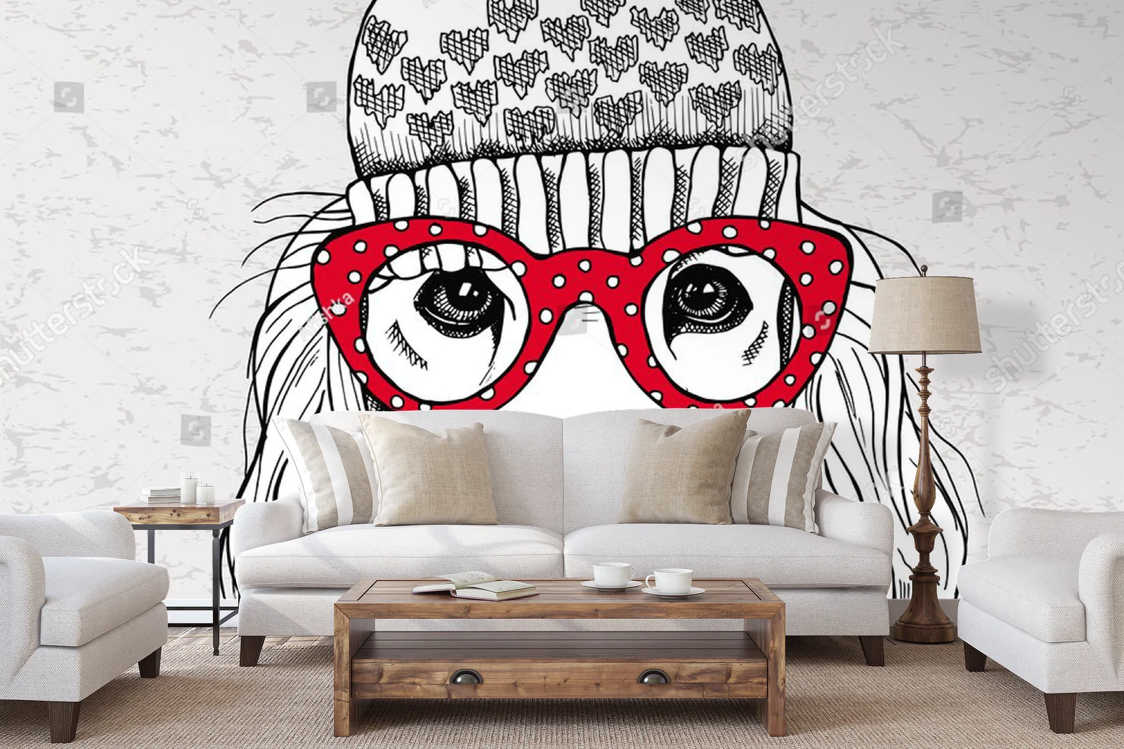 Urokliwy pies w hipsterskim stylu z odkrywczym charakterem