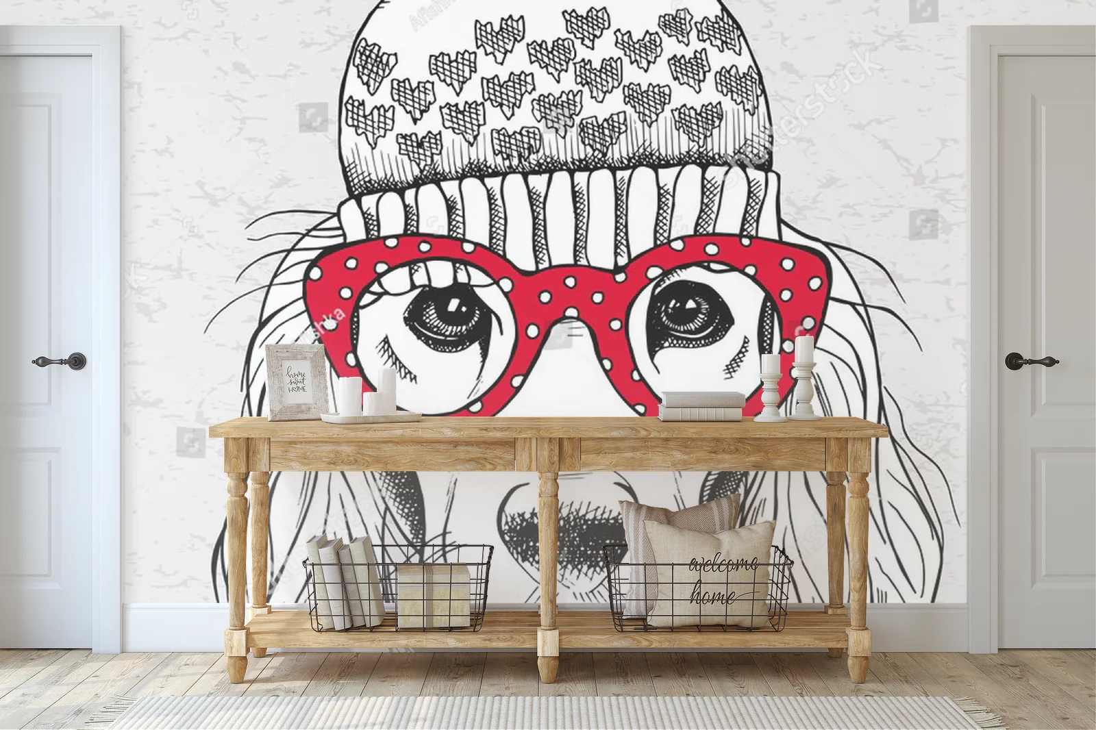 Urokliwy pies w hipsterskim stylu z odkrywczym charakterem