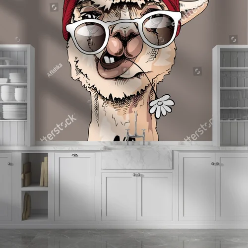 Hipsterska lama w weselej palecie barw