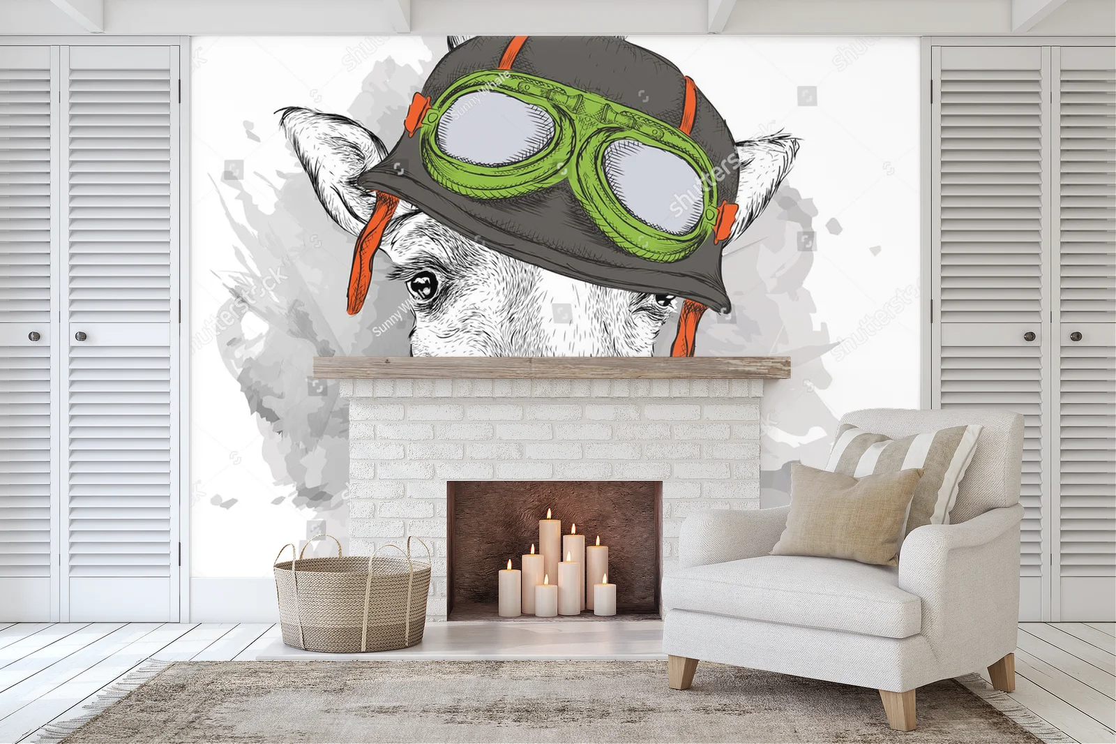 Giraffe in a Helmet: Hipsterska Ekspresja Kolorów