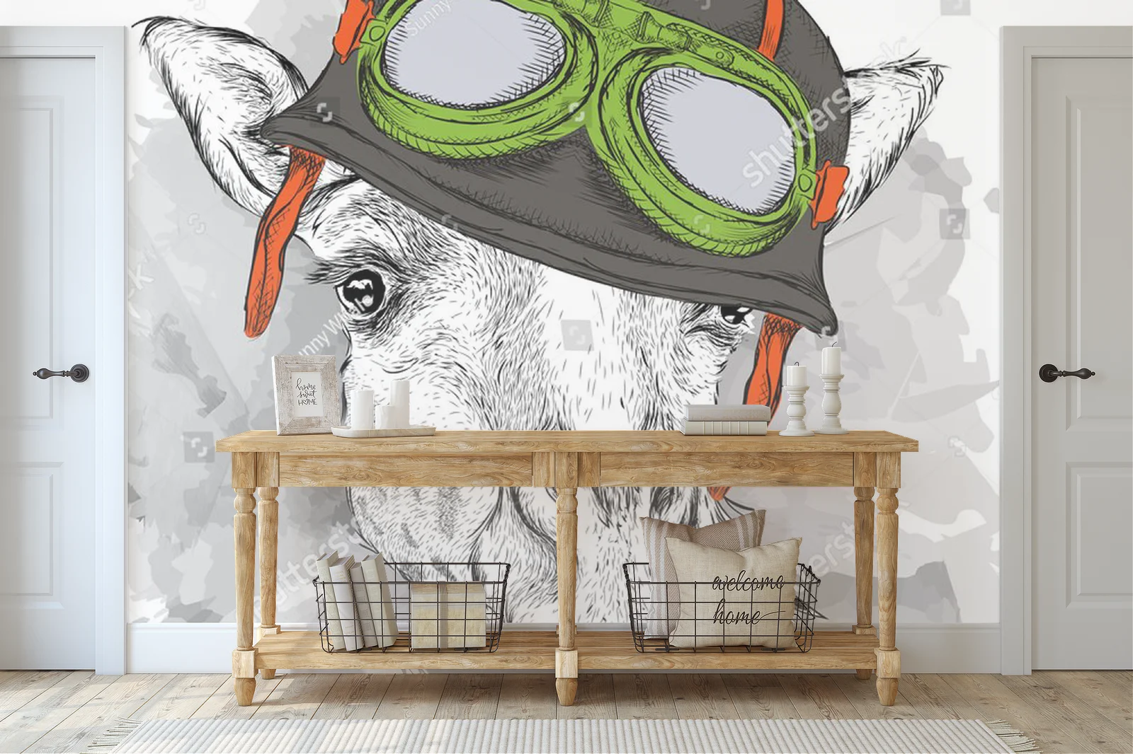 Giraffe in a Helmet: Hipsterska Ekspresja Kolorów