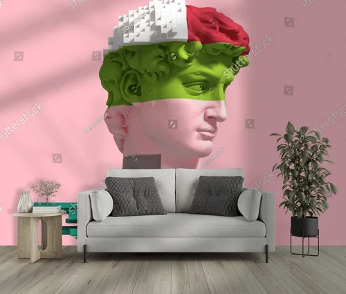 Fantastyczny glitch w odcieniach różu