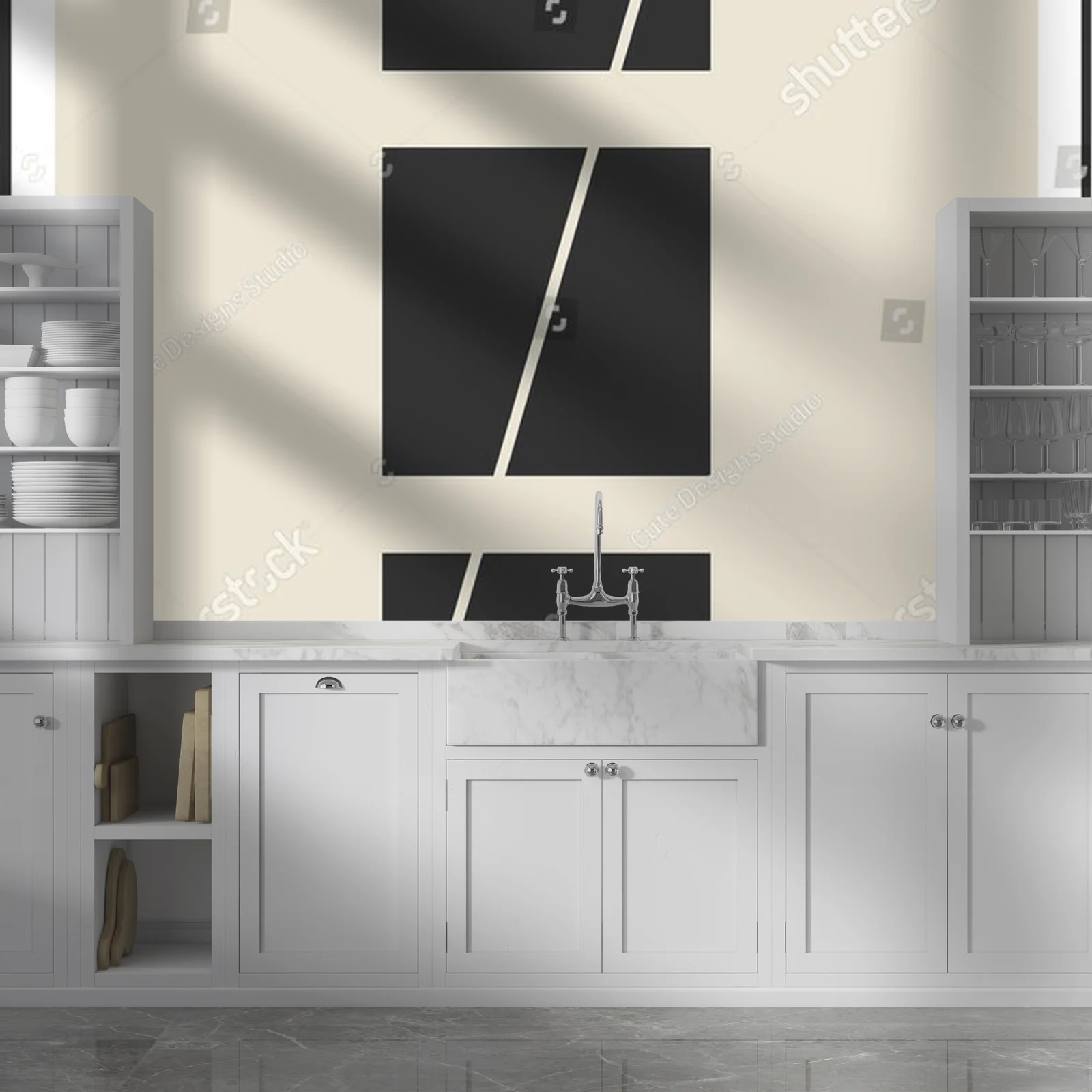 Geometryczne inspiracje w neutralnych odcieniach