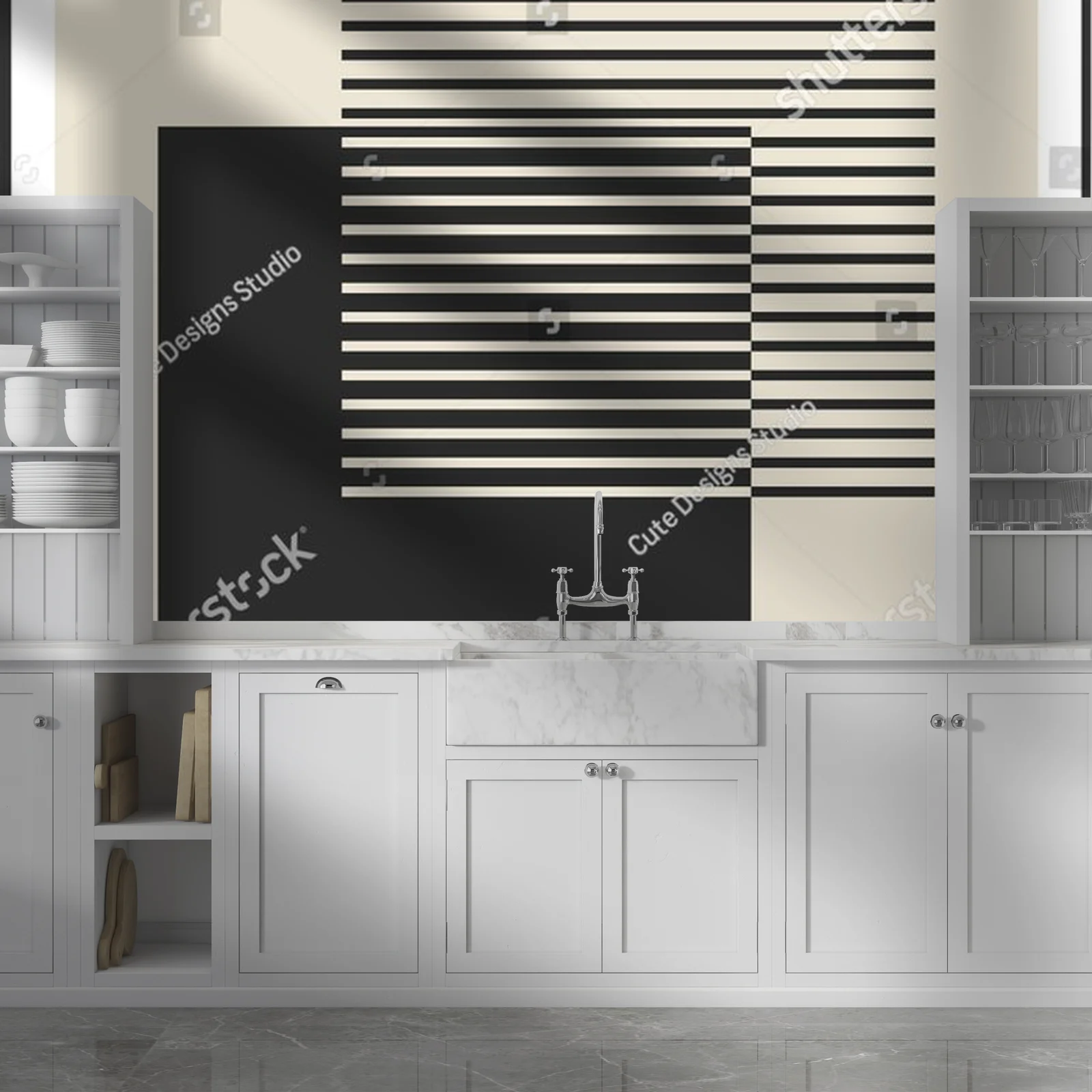 Geometryczne harmonie w minimalistycznym stylu