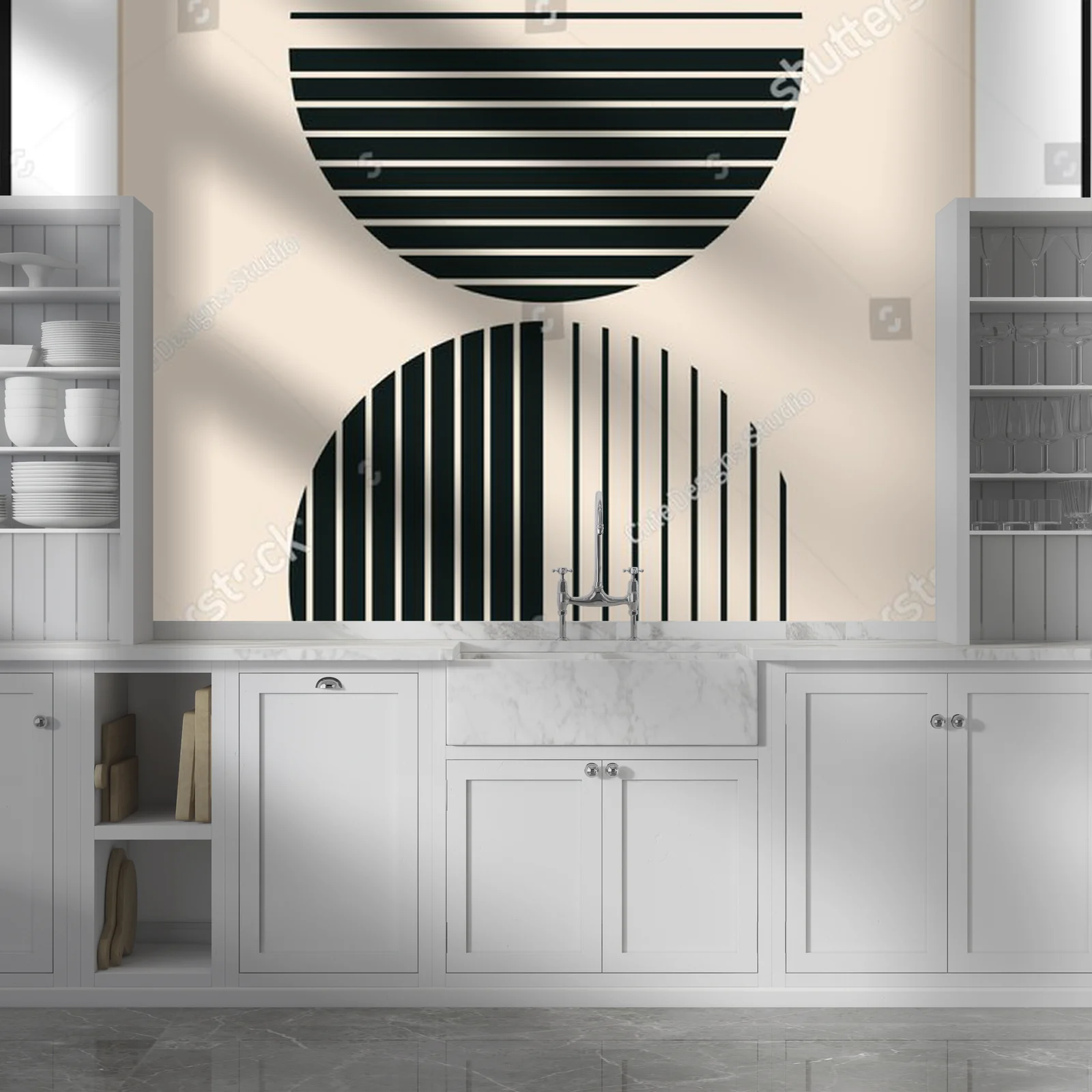 Geometryczna elegancja w odcieniach pastelek