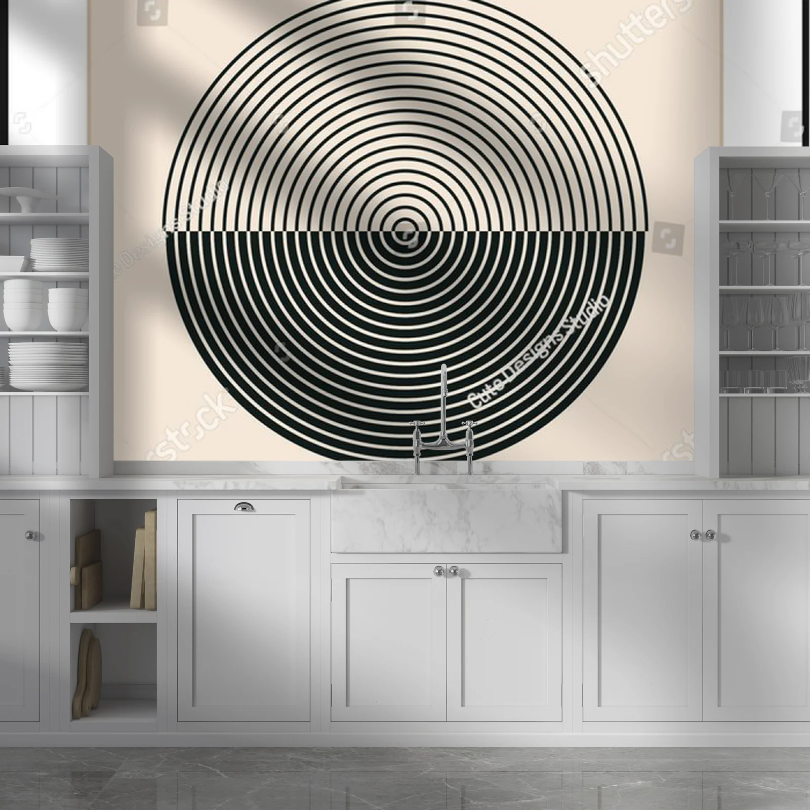Hipsterska geometria w pastelowej harmonii