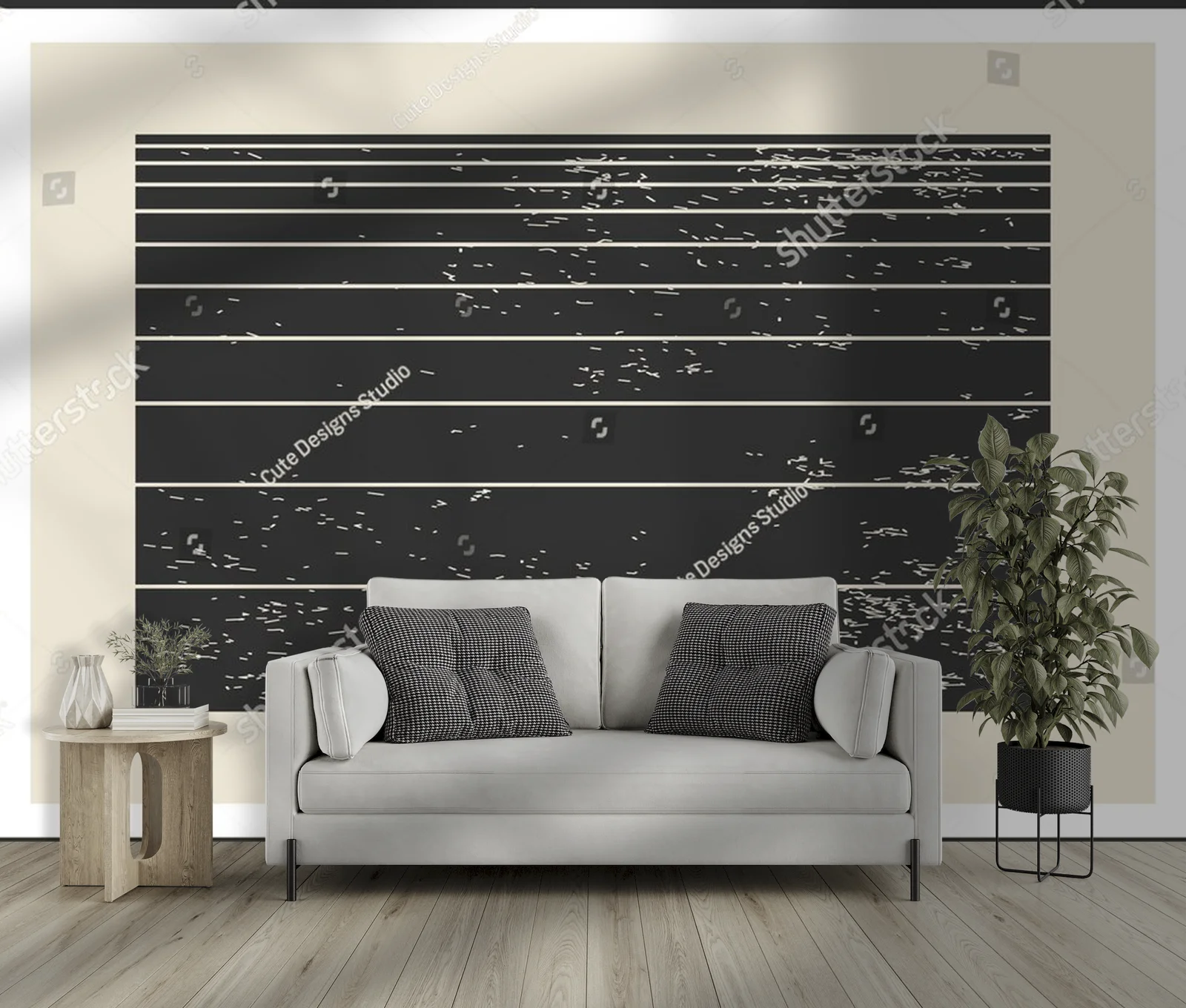 Geometryczne piękno w neutralnych tonacjach