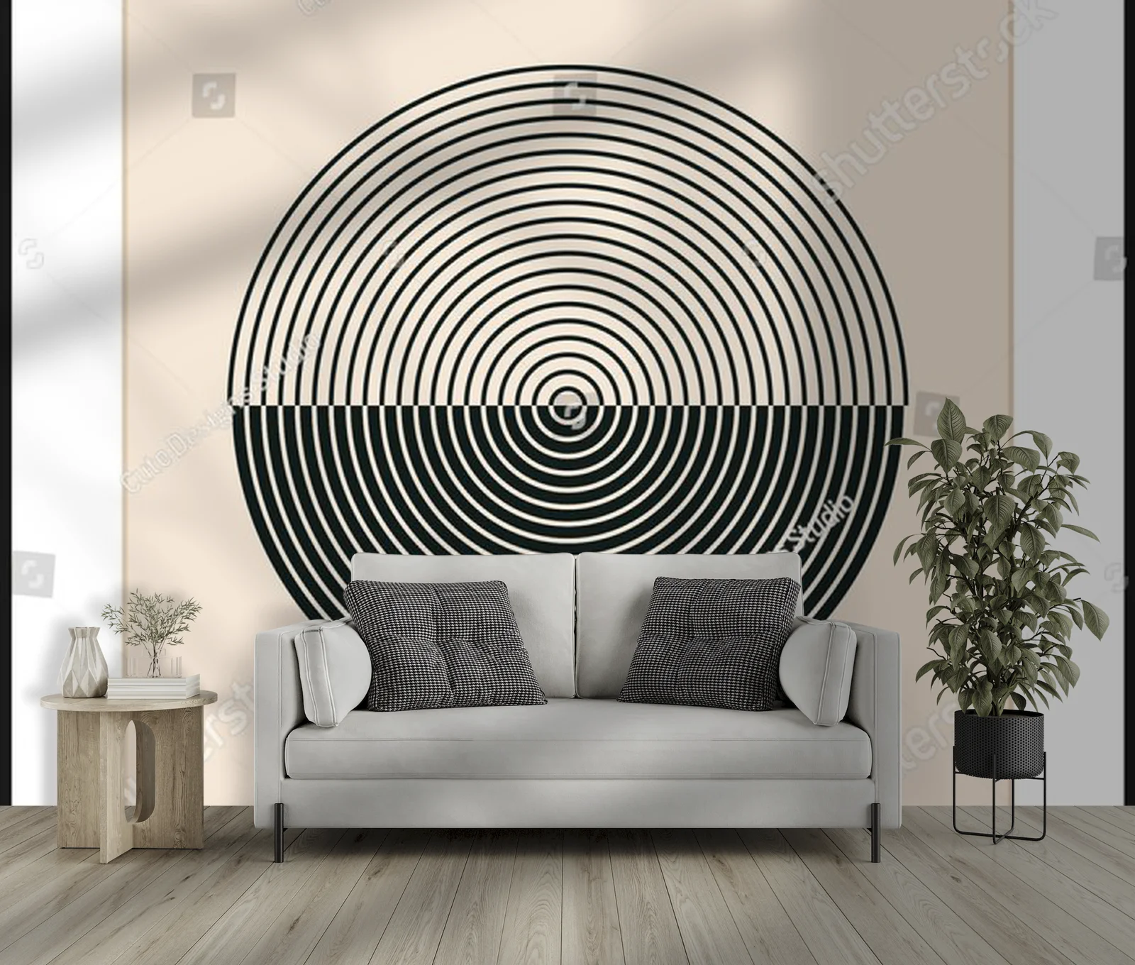 Hipsterska geometria w pastelowej harmonii