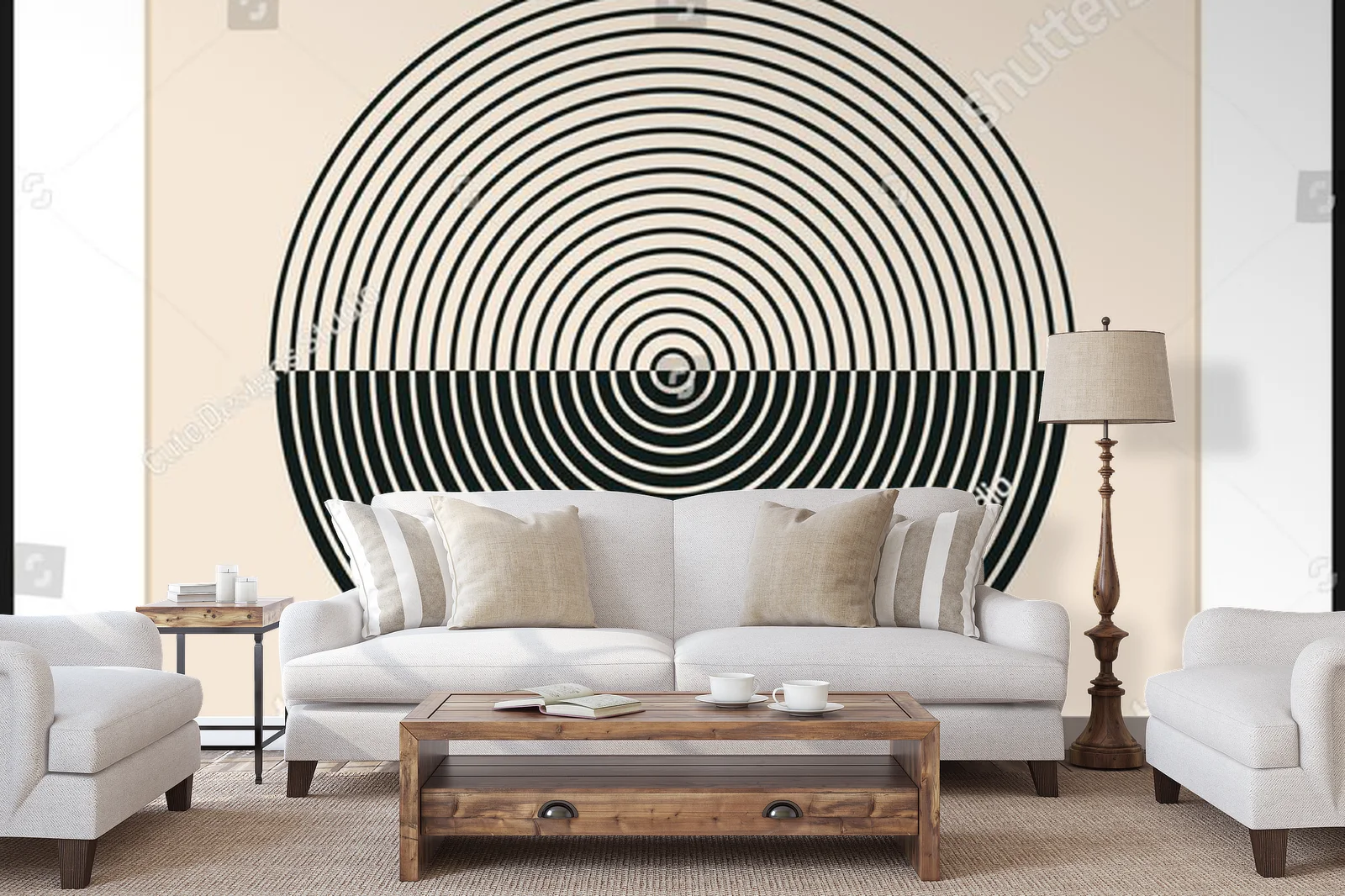 Hipsterska geometria w pastelowej harmonii