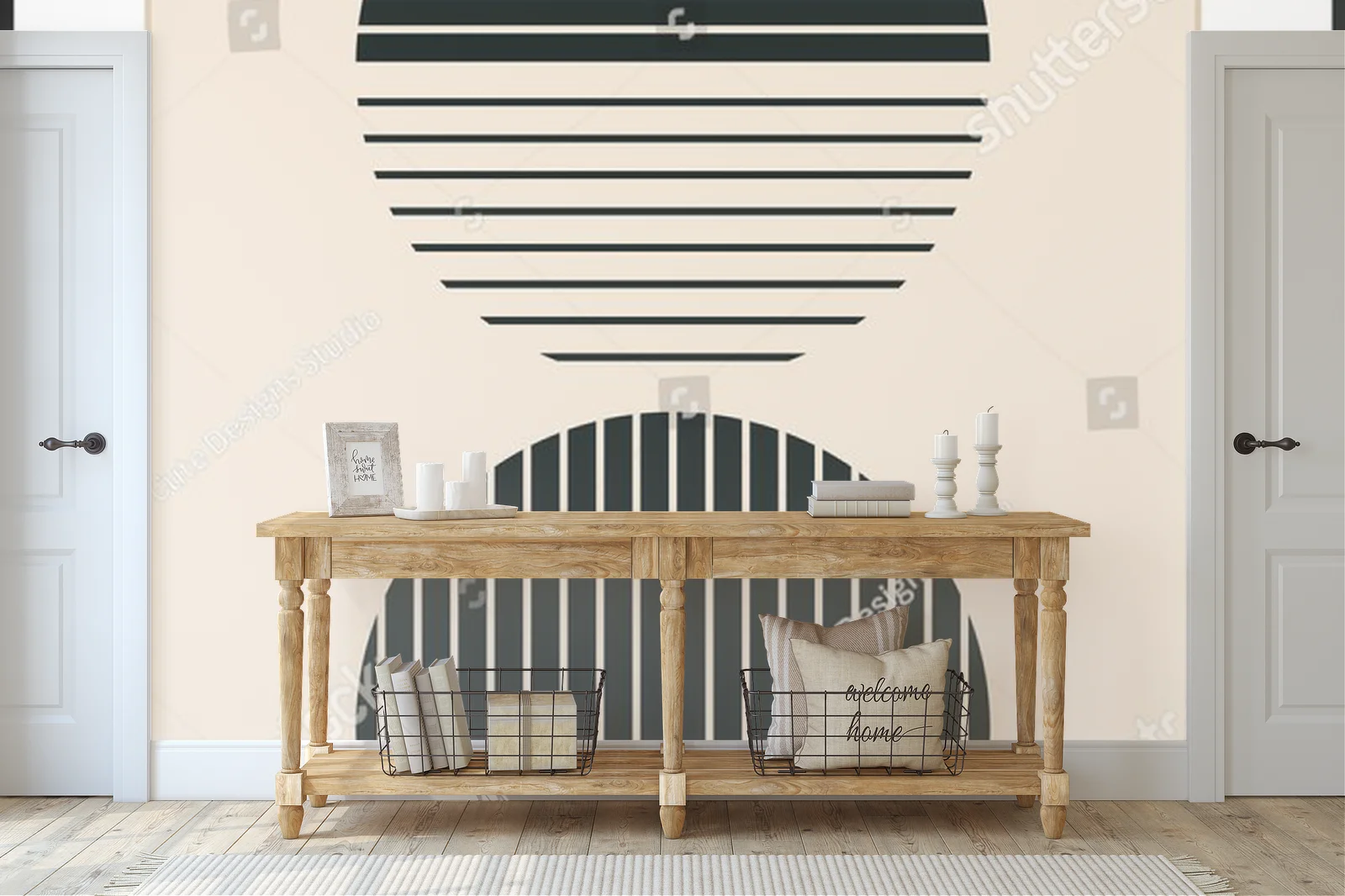 Geometryczne inspiracje w ciepłych, skandynawskich odcieniach