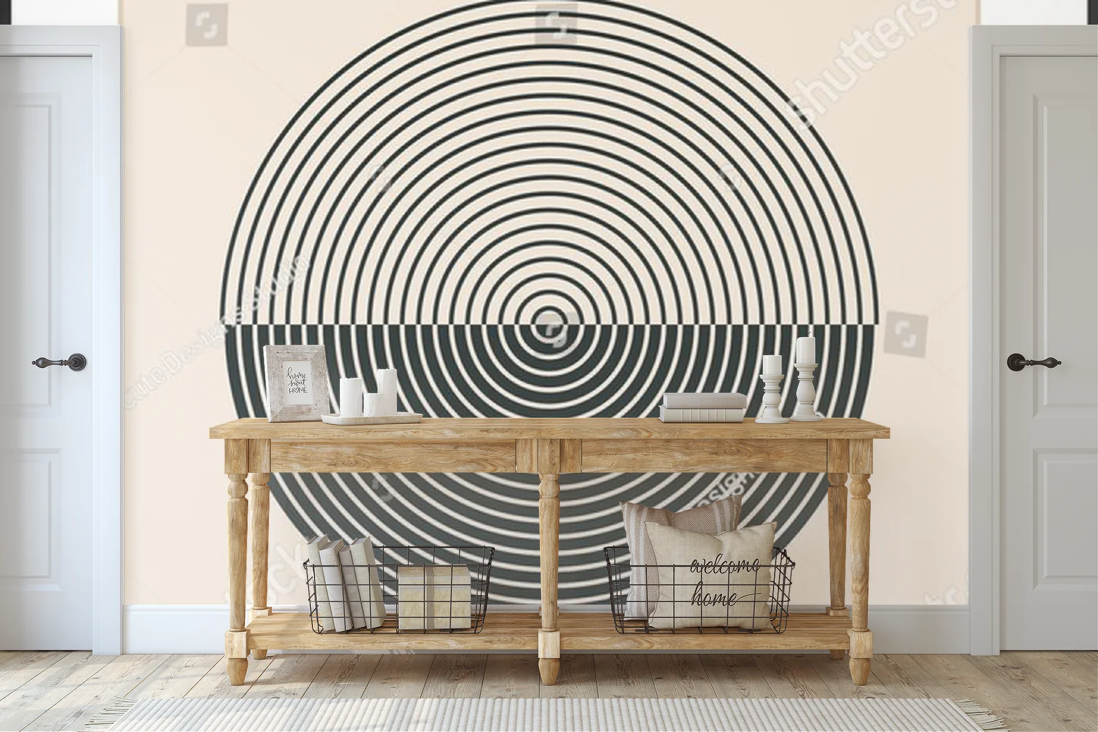 Hipsterska geometria w pastelowej harmonii