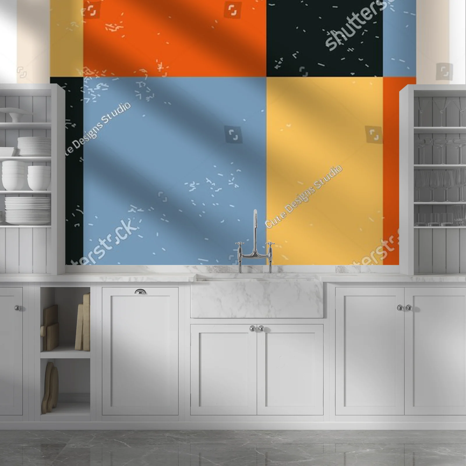 Geometryczne inspiracje w harmonijnej palecie