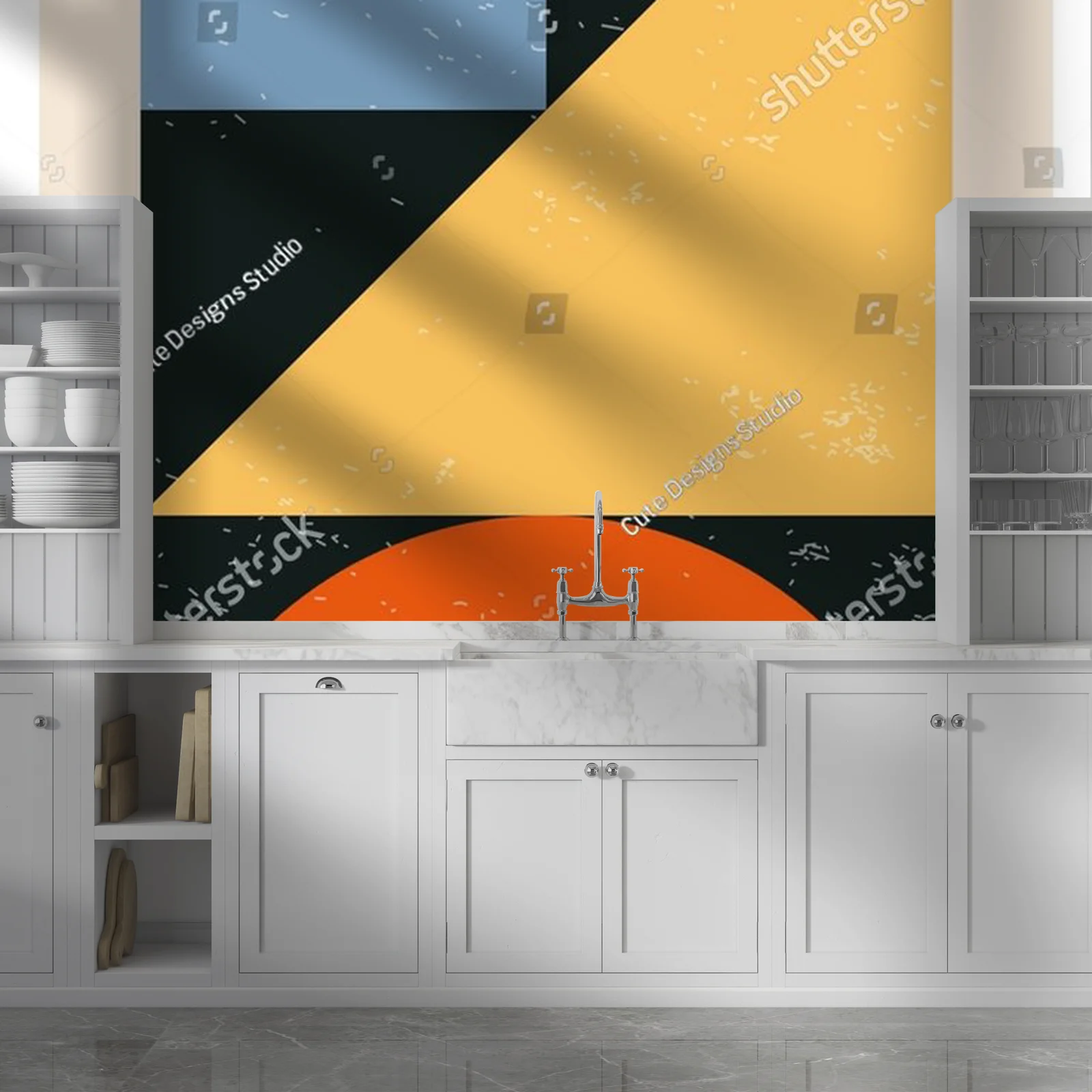 Geometryczne piękno w pastelowych odcieniach