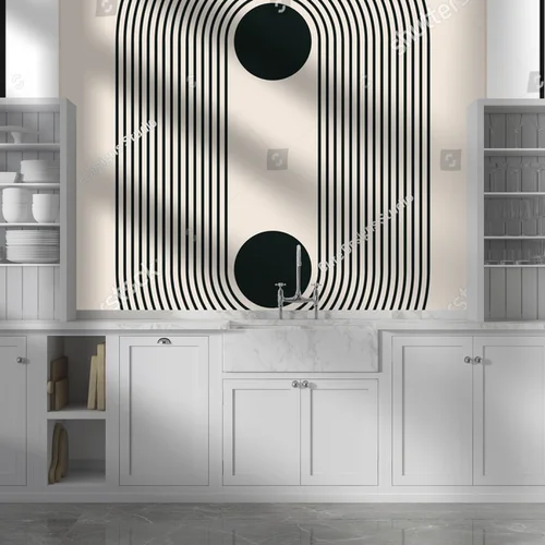 Geometryczne kształty w pastelowych odcieniach
