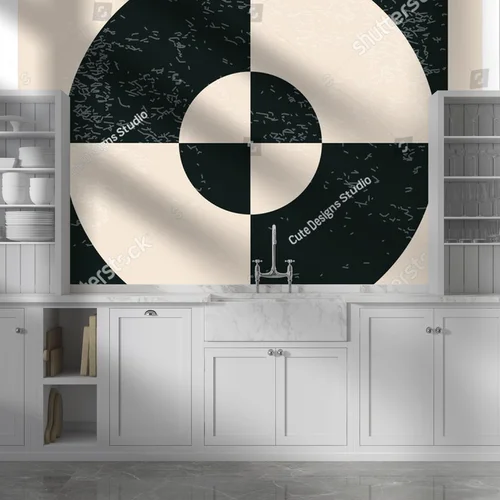 Nowoczesny plakat w geometrycznym stylu lat 20-tych