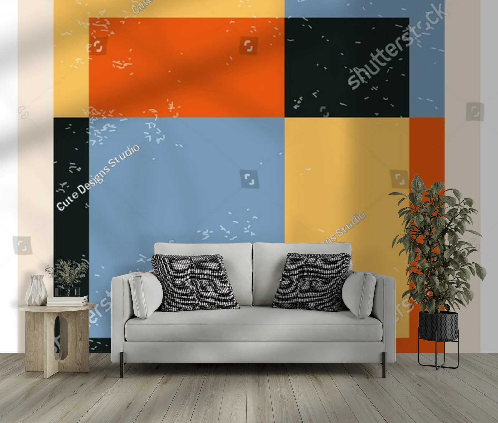 Geometryczne inspiracje w harmonijnej palecie