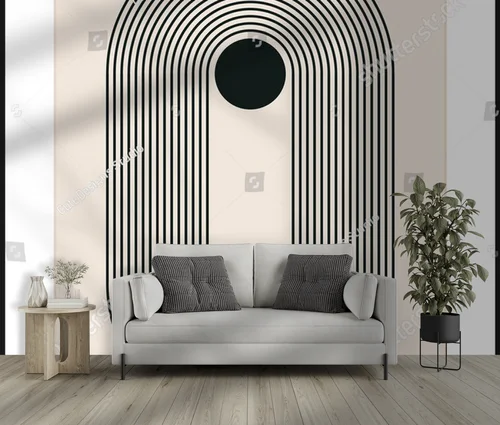 Geometryczne kształty w pastelowych odcieniach