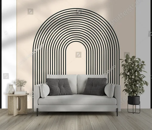 Geometryczne kształty w pastelowych odcieniach