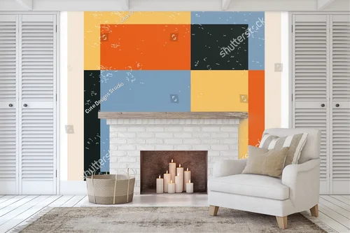 Geometryczne inspiracje w harmonijnej palecie