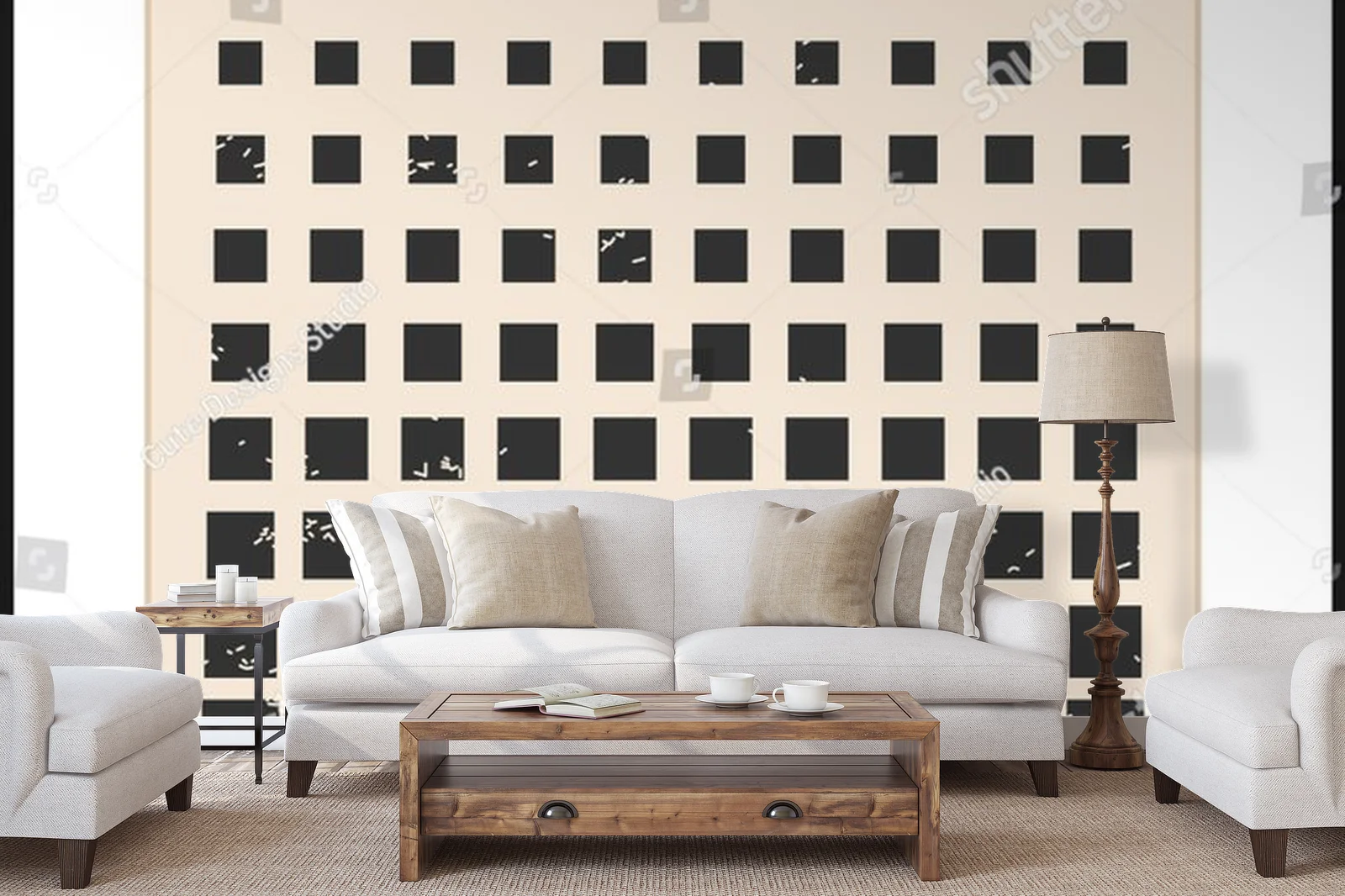 Geometryczna harmonia w minimalistycznej formie