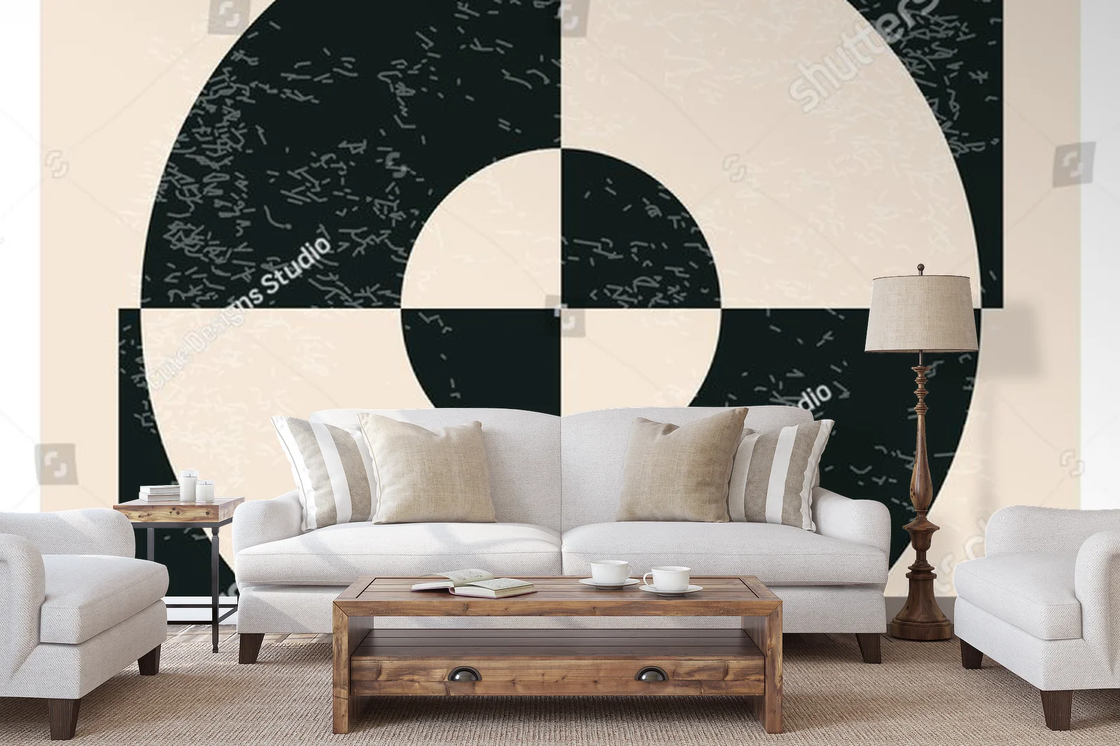 Nowoczesny plakat w geometrycznym stylu lat 20-tych