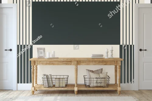 Geometryczny styl lat 20-tych w monochromatycznej aranżacji