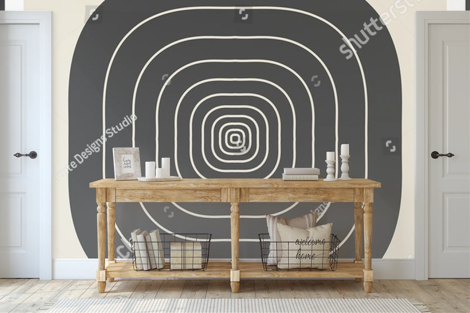 Wspaniałe geometryczne kształty w nowoczesnym stylu