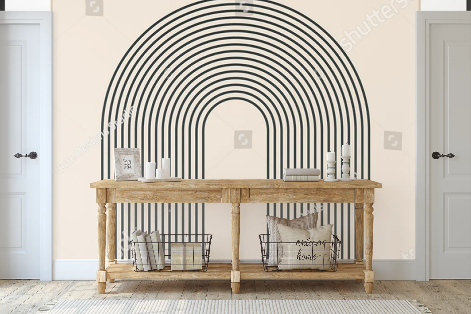 Geometryczne kształty w pastelowych odcieniach