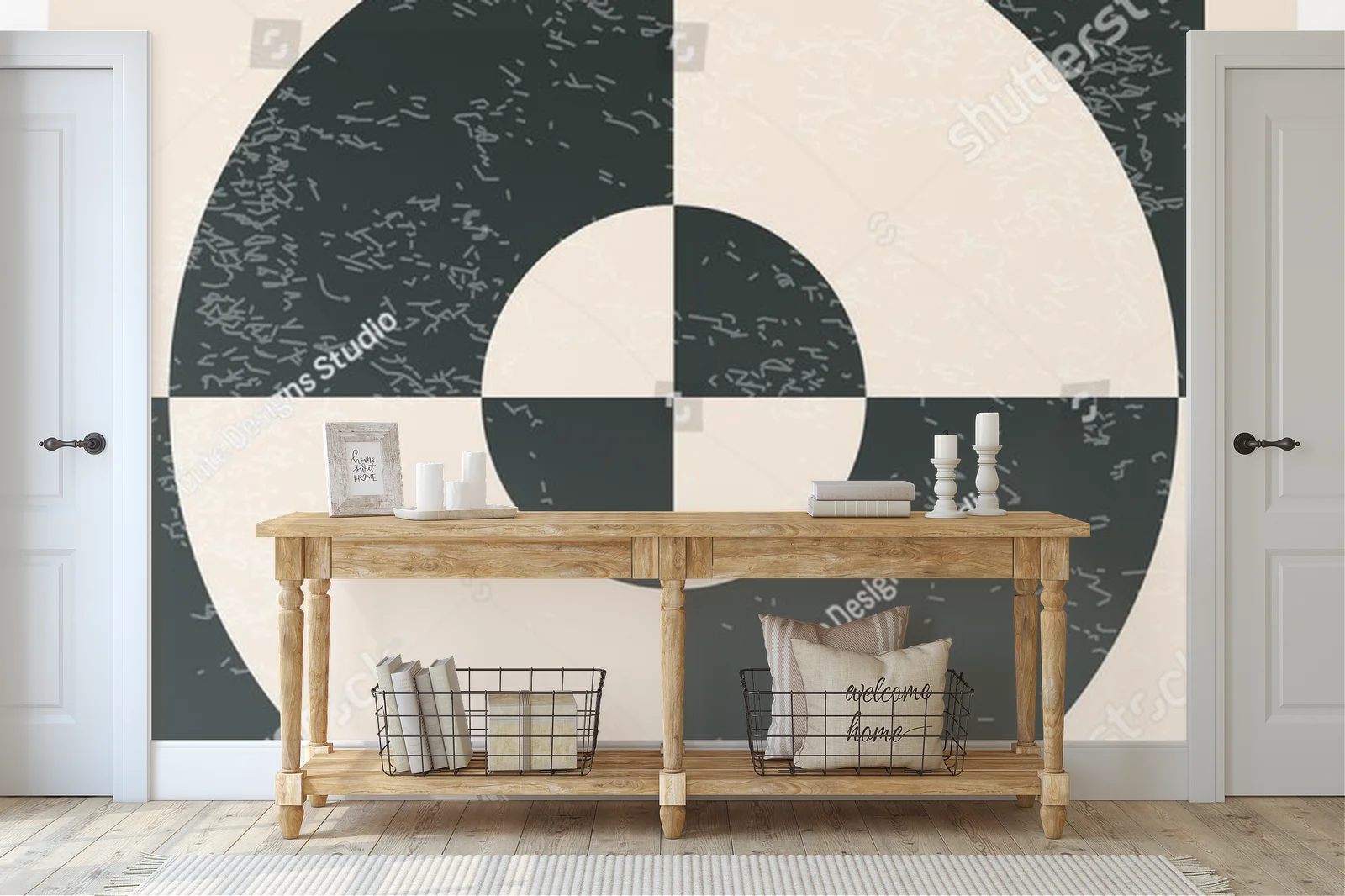 Nowoczesny plakat w geometrycznym stylu lat 20-tych