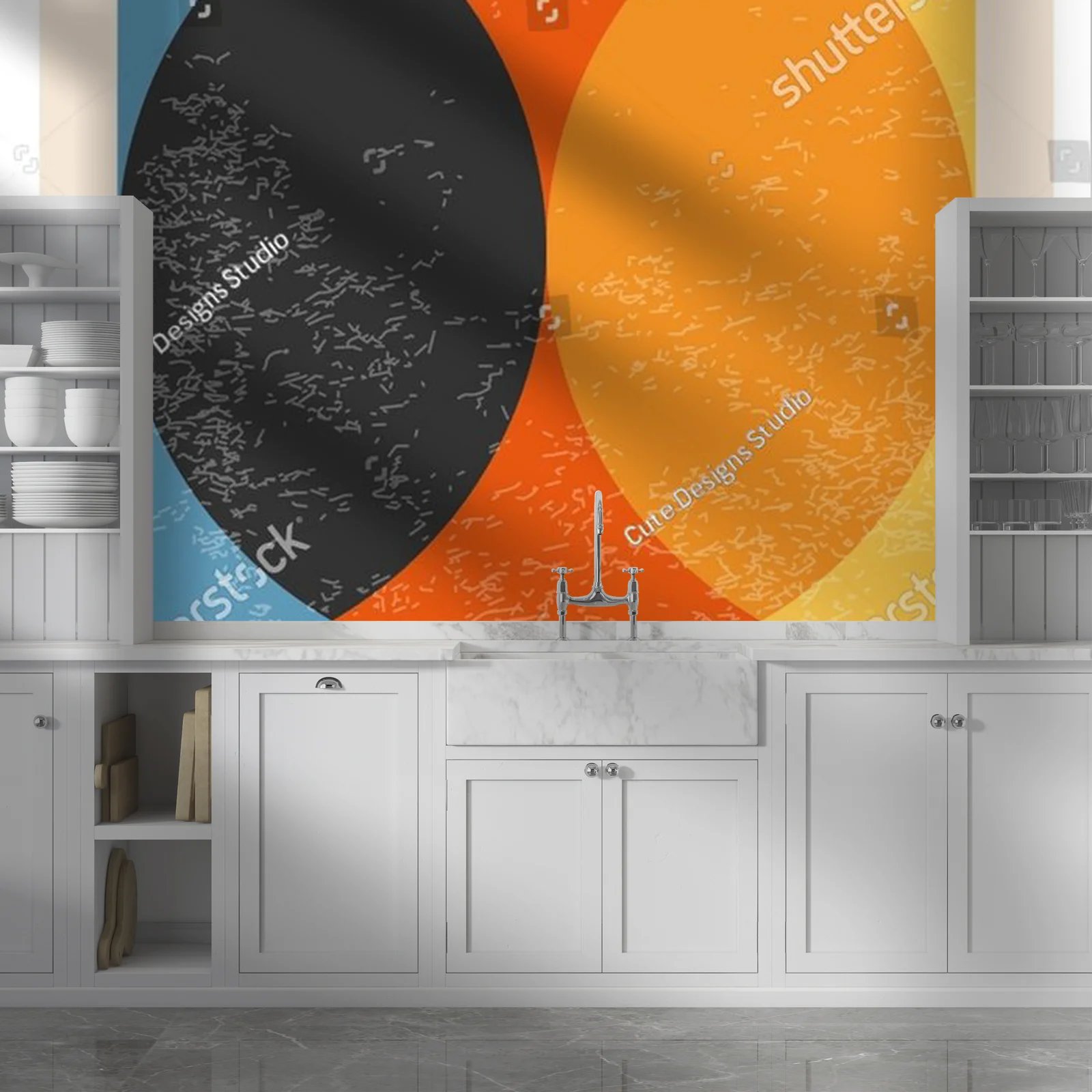 Geometryczne harmonijki w pastelowej tonacji