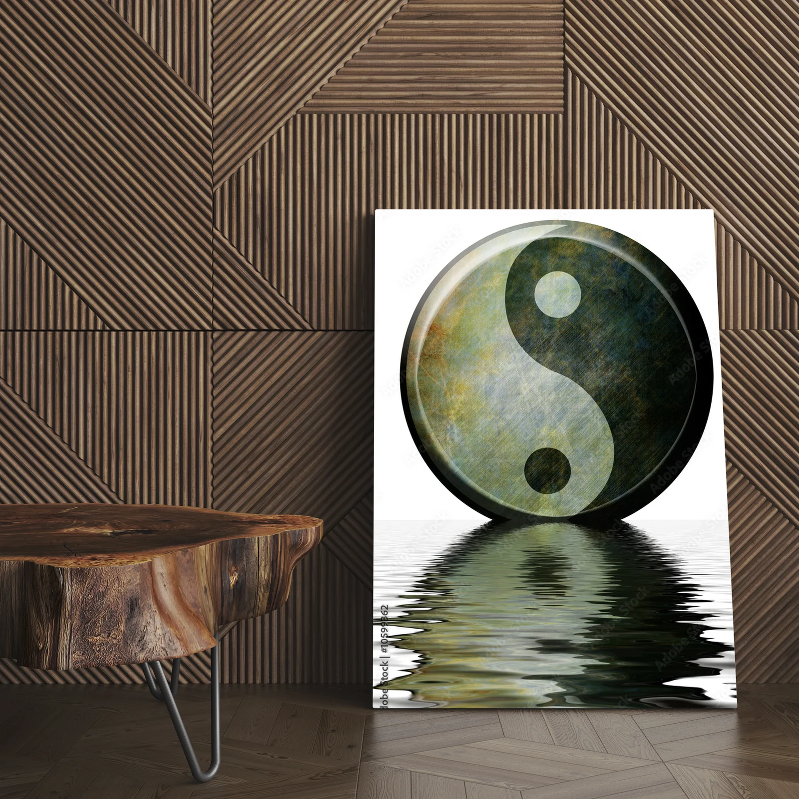 Symbol Yin Yang w skali czerni i bieli