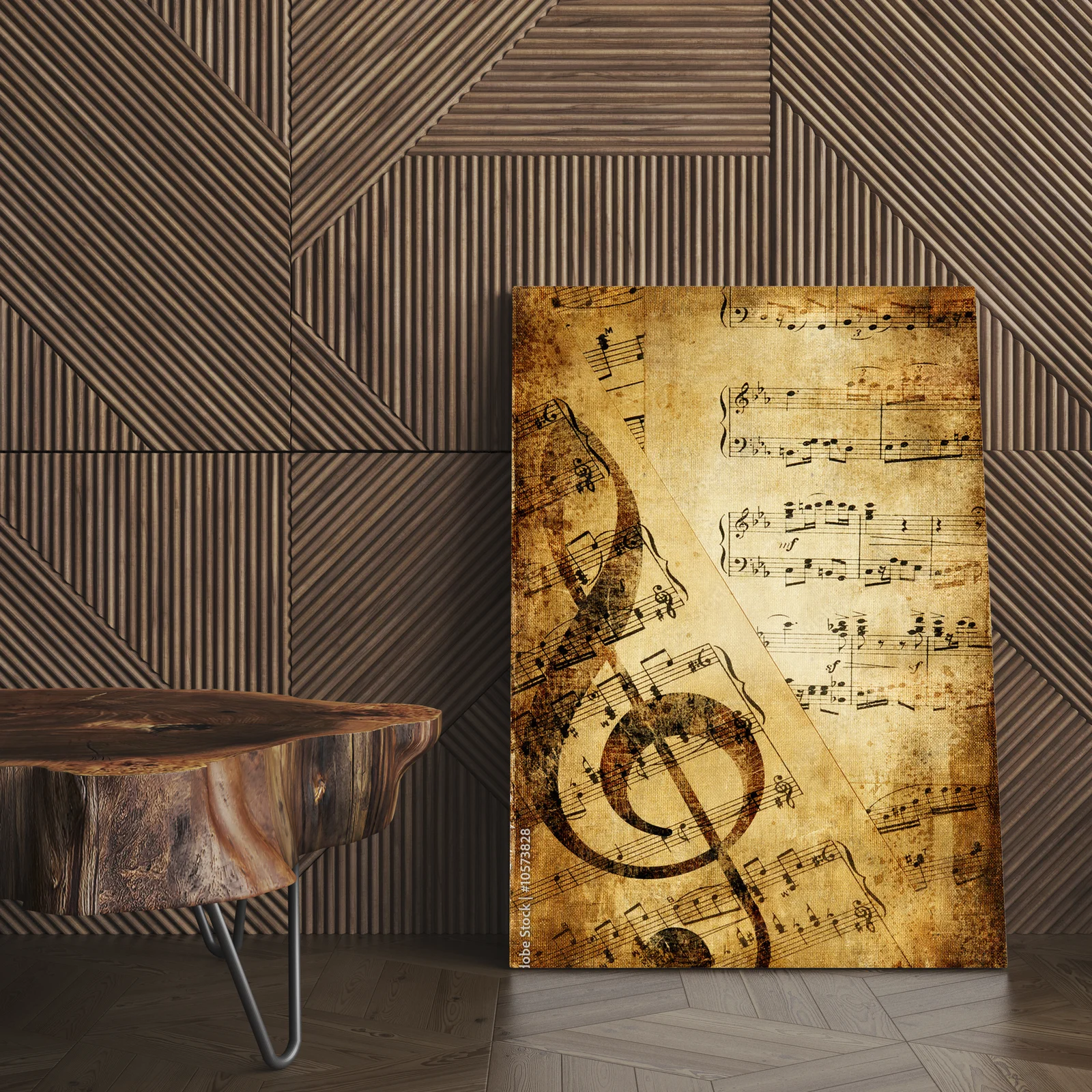 Vintage muzyczna harmonia w eleganckiej czerni