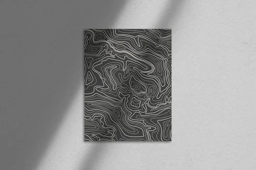 Kartograficzne inspiracje w monochromatycznych tonacjach