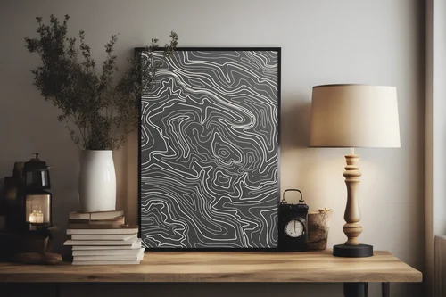 Kartograficzne inspiracje w monochromatycznych tonacjach