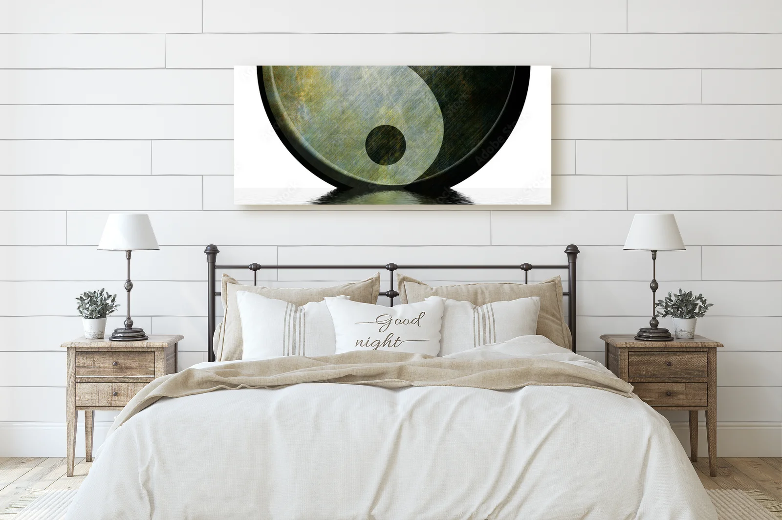 Symbol Yin Yang w skali czerni i bieli