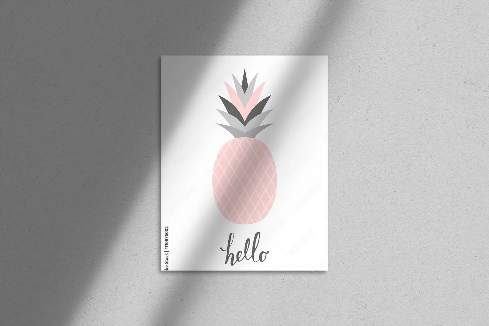 Słodki ananas w pastelowych odcieniach