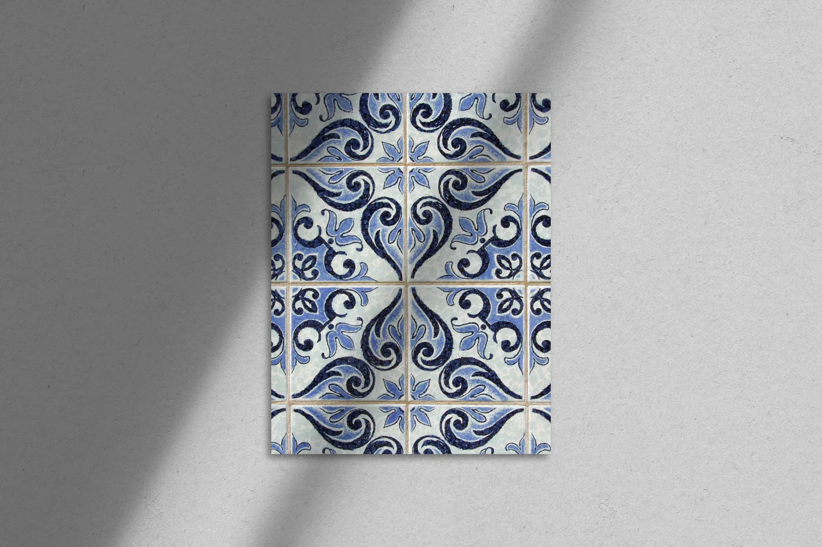 Czarujące azulejos w odcieniach beżu i błękitu